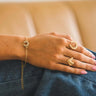 18K Gold Plated Dainty Rhinestone Horseshoe Chain Bracelet - Cowgirl Charm