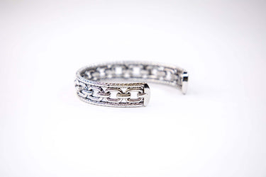18K Gold Plated Rope and Chain Cuff Bracelet - Cowgirl Charm
