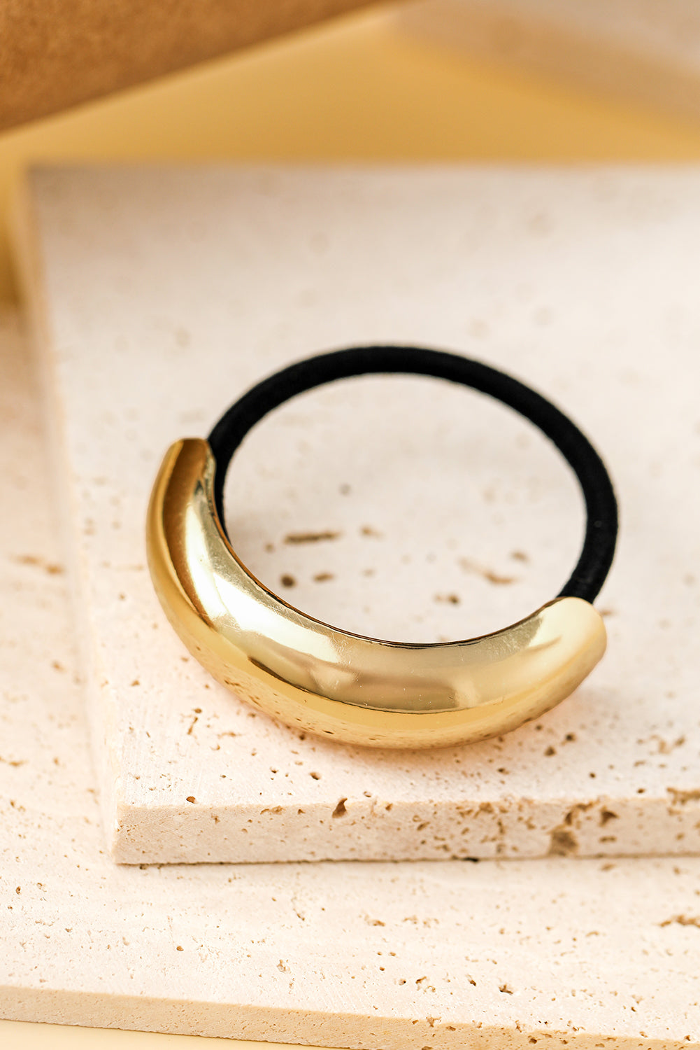 Gold Plated U-Shape Decor Minimalist Hair Scrunchie