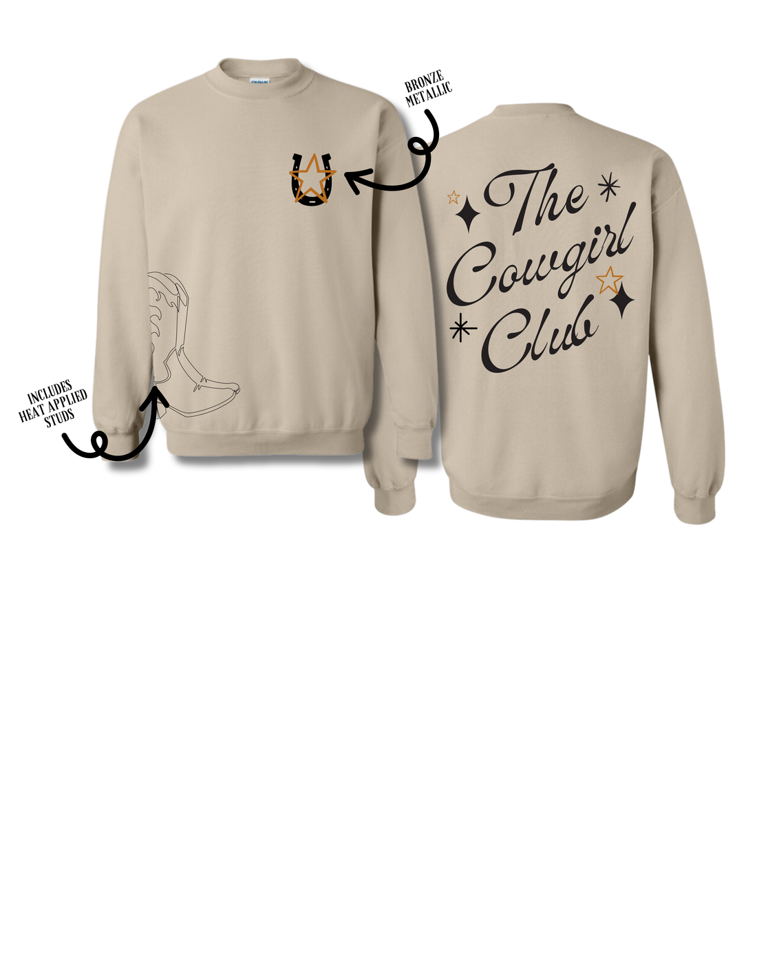 THE COWGIRL CLUB CREWNECK