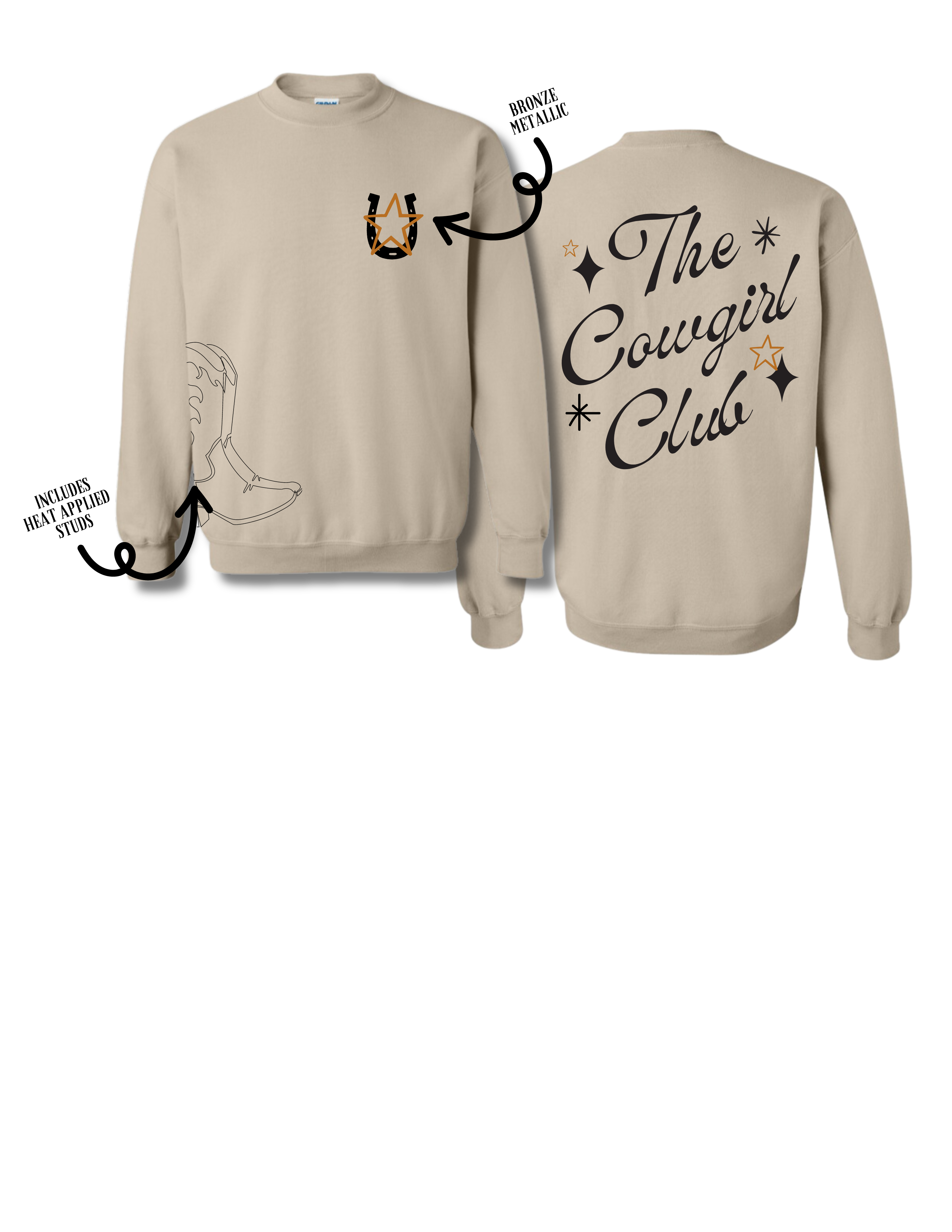 THE COWGIRL CLUB CREWNECK