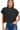 Viscose Mock Neck Short Sleeve Boxy Sweater Zenana