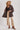 Blueivy Espresso Boucle Blanket Wrap Cardigan, oversized western-style short sleeve sweater with textured boucle fabric.