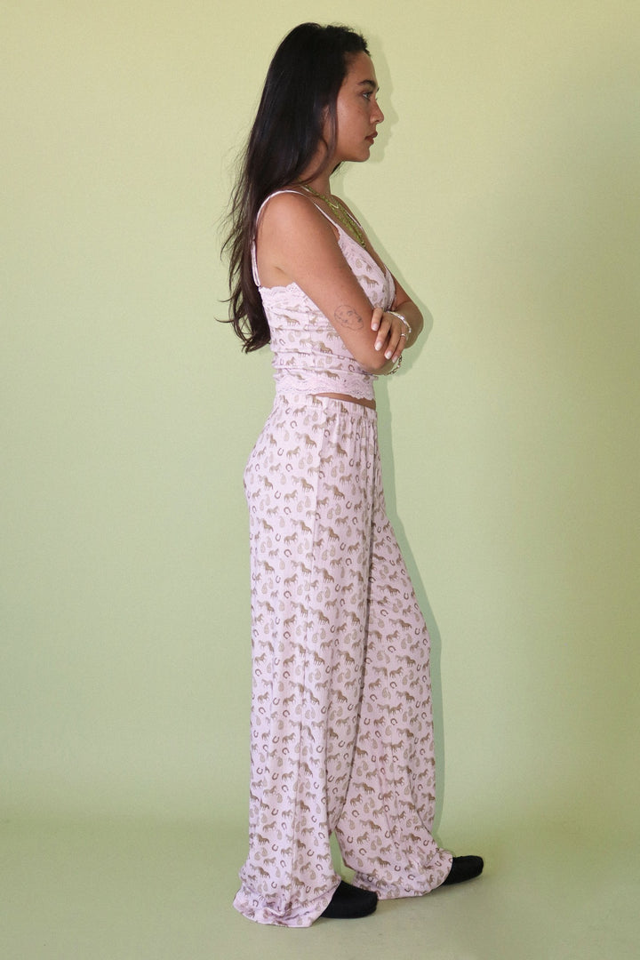 Lucky Horse Lace Cami Top