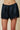 Blue Blush satin lace trim shorts with delicate lace detailing and smooth satin fabric, shown on a model.