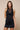 Midnight Lace Mock Neck Mini Dress | Elegant Black Cocktail Dress