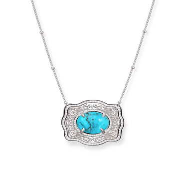 Spurwest Belt Buckle Necklace (Oasis) Gold or Silver