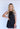 Aleina Modern High Boat Neck Mini Dress