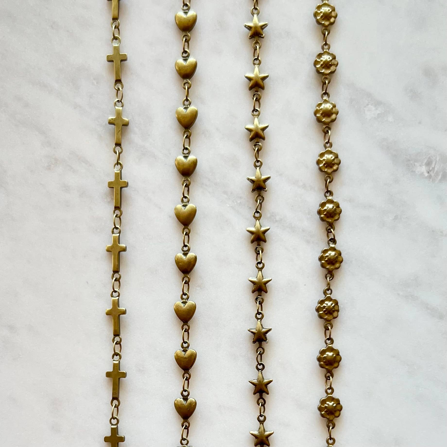 Antique Bronze Cowboy Hat Chain 