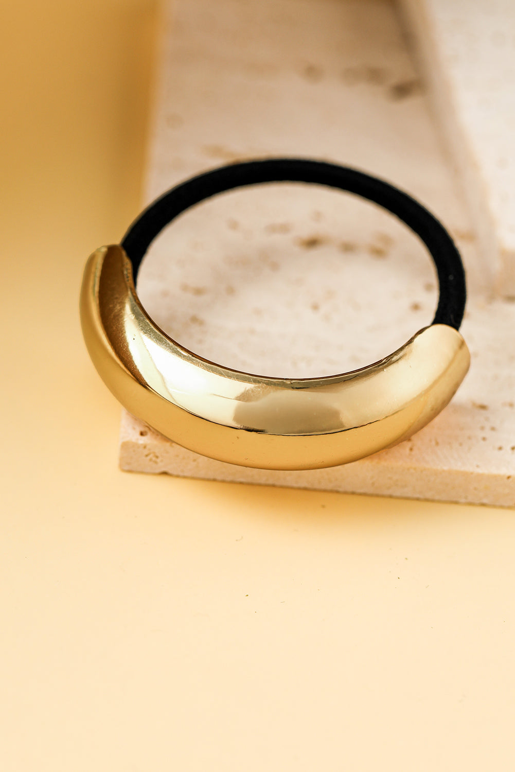 Gold Plated U-Shape Decor Minimalist Hair Scrunchie