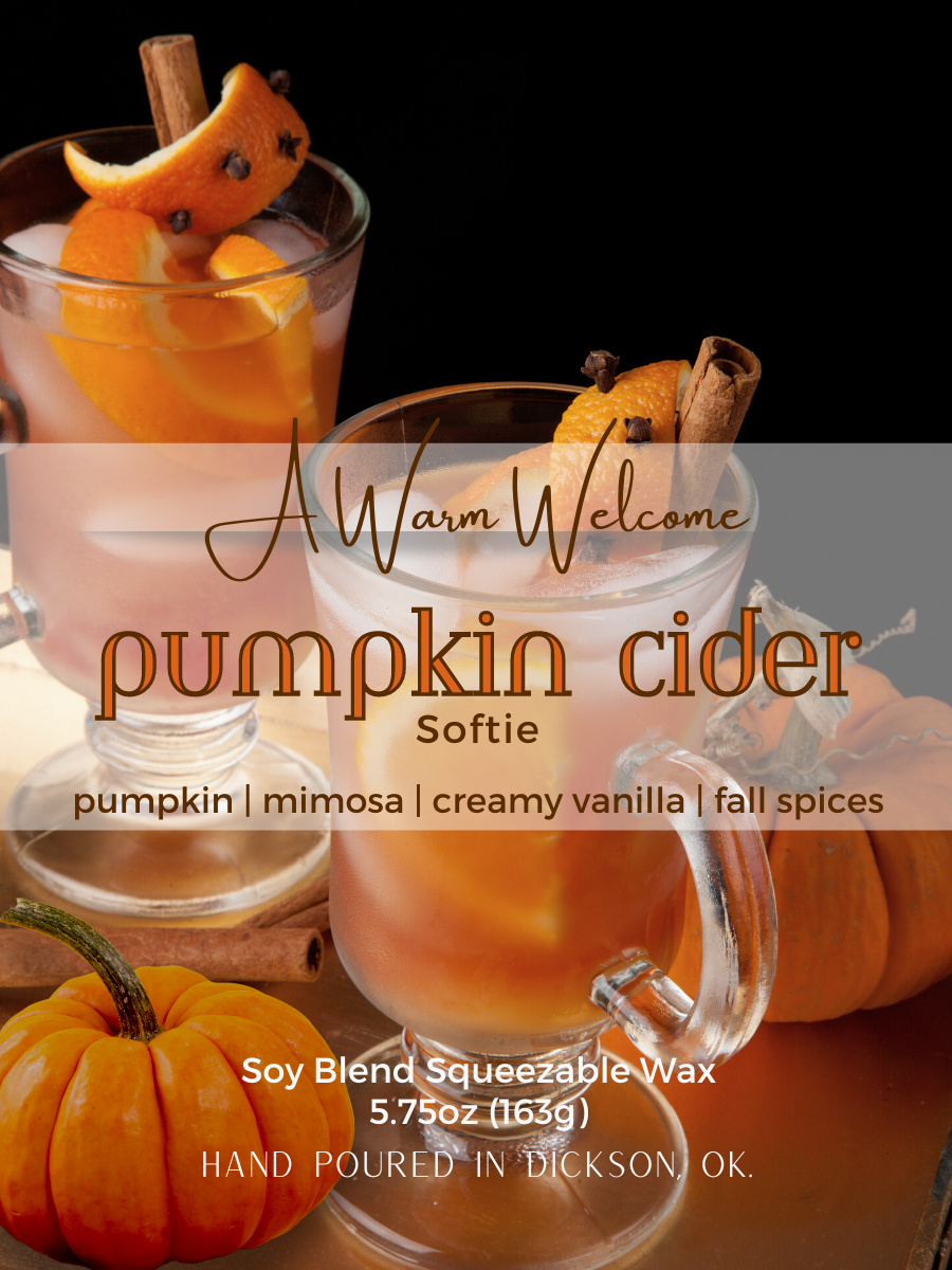 Pumpkin Cider Softie | Squeeze Wax Melt | Soft Candle