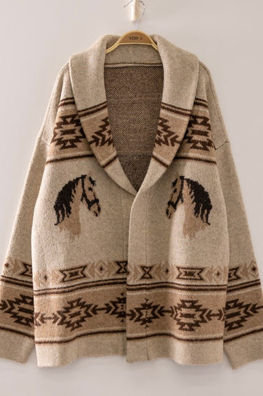 Wild Horses Southwestern Cardigan