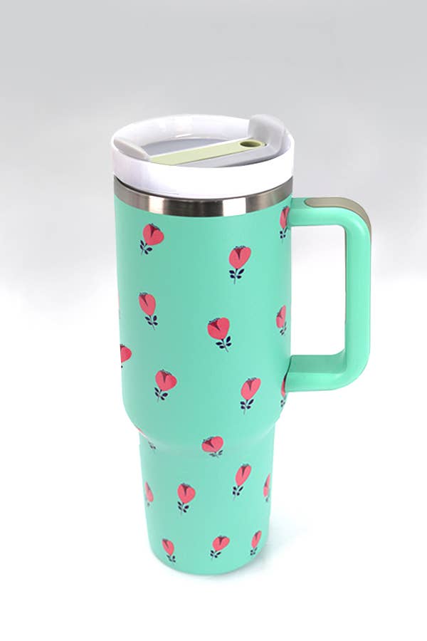 40oz stainless steel tumbler from JOSSLYN by wall to wall, durable drinkware for hot or cold beverages, all styles available.