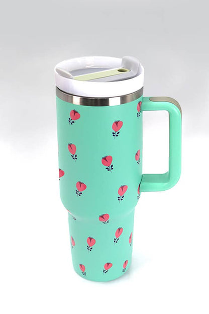 40oz stainless steel tumbler from JOSSLYN by wall to wall, durable drinkware for hot or cold beverages, all styles available.