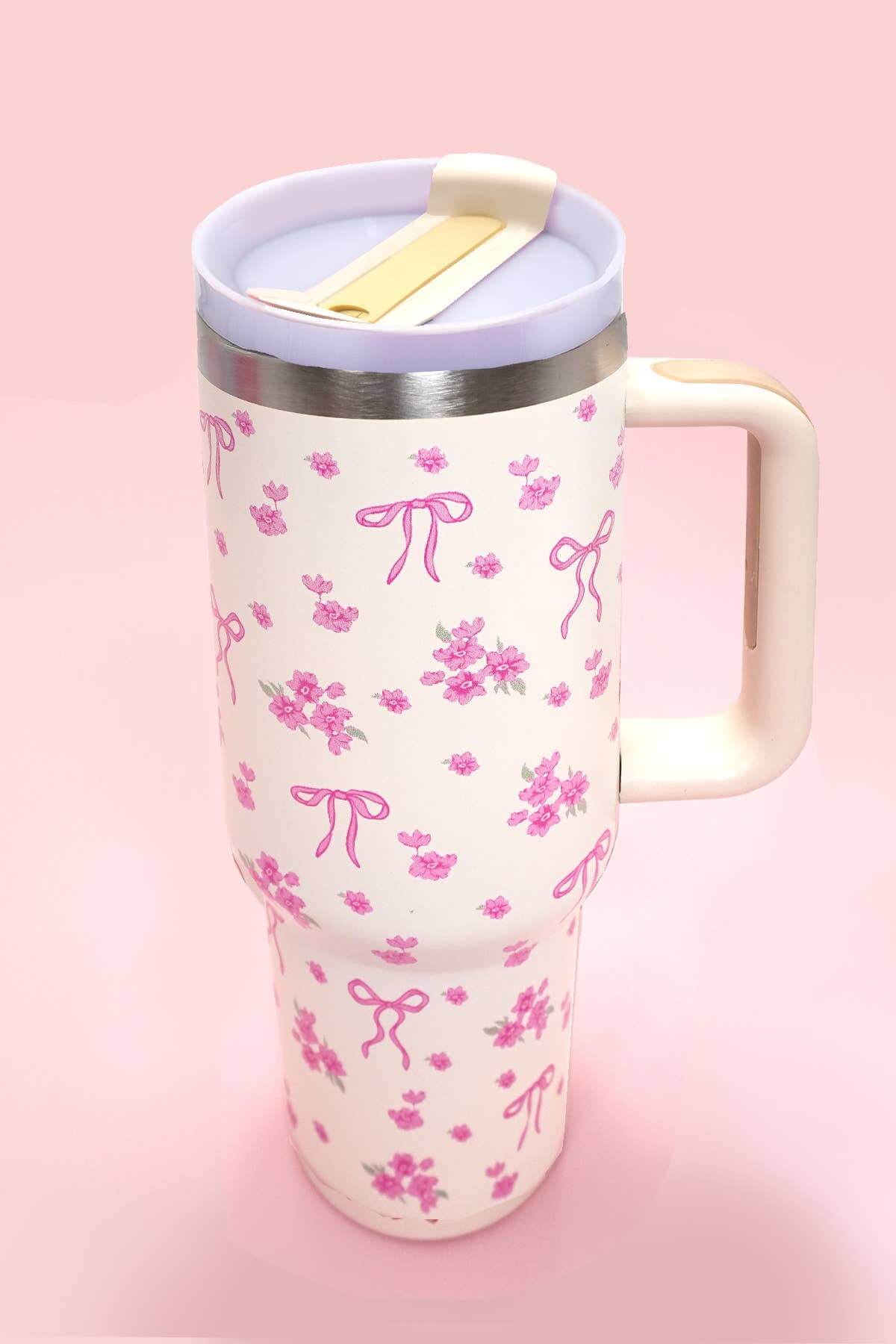 40oz stainless steel tumbler by JOSSLYN, featuring all styles, perfect for hot and cold drinks, in a durable, sleek design.