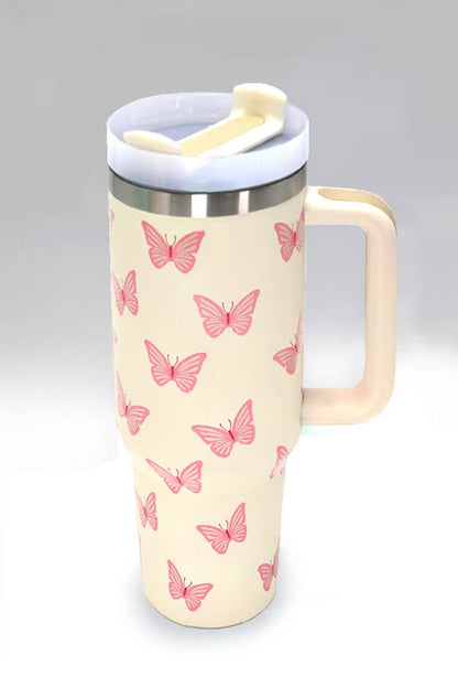 40oz stainless steel tumbler from JOSSLYN by wall to wall, versatile drinkware for hot and cold beverages, all styles shown.