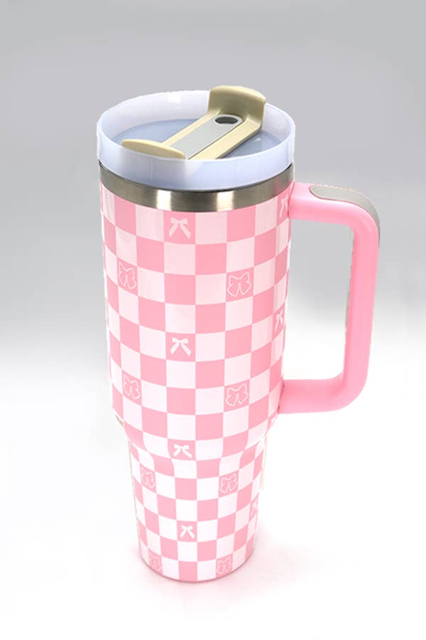 40oz stainless steel tumbler from JOSSLYN by wall to wall, durable drinkware for hot and cold beverages.