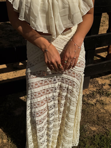 Mariss Lace Maxi Skirt