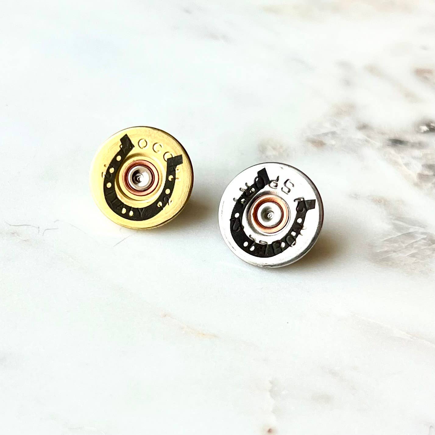 Shotgun Shell HORSESHOE Lapel Pin
