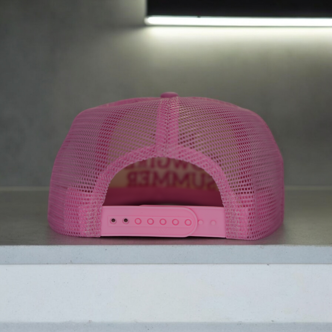 Hot Cowgirl Summer Trucker Hat - Light Pink Embroidery