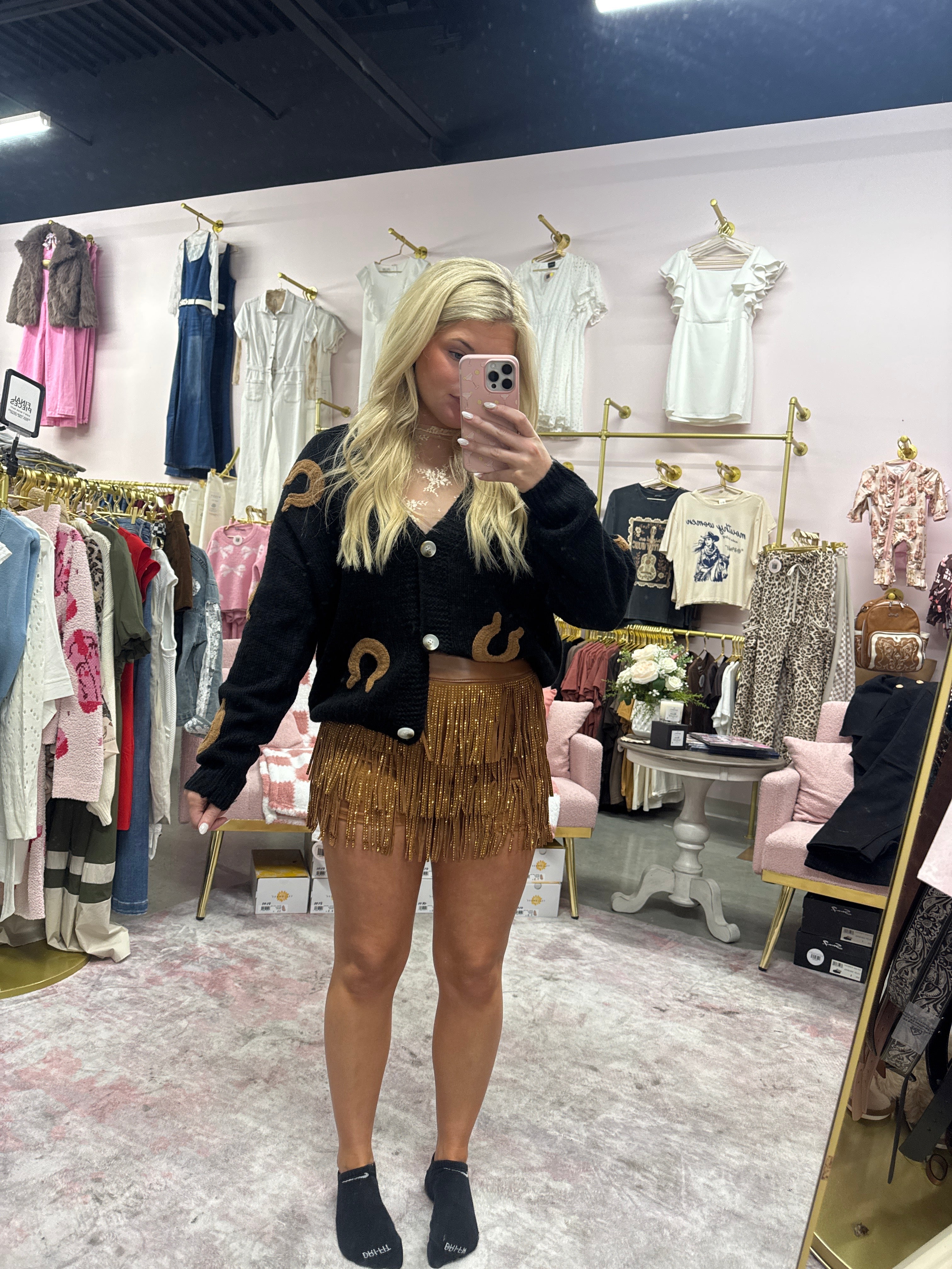 HORSESHOE PATCH CARDIGAN