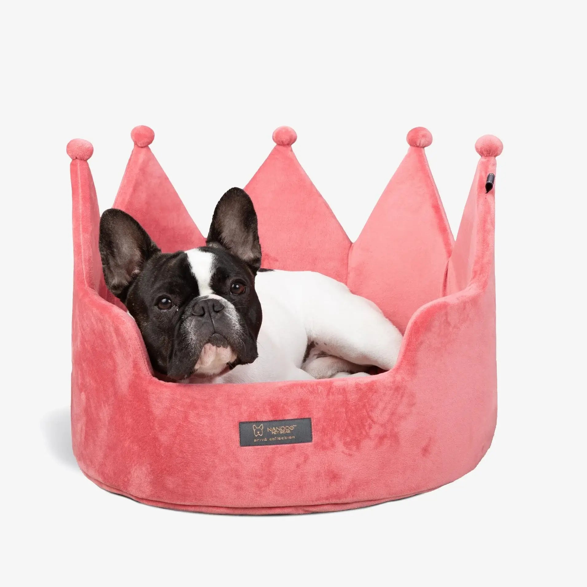 NANDOG Prive Collection Large Crown Bed -ROYAL PINK