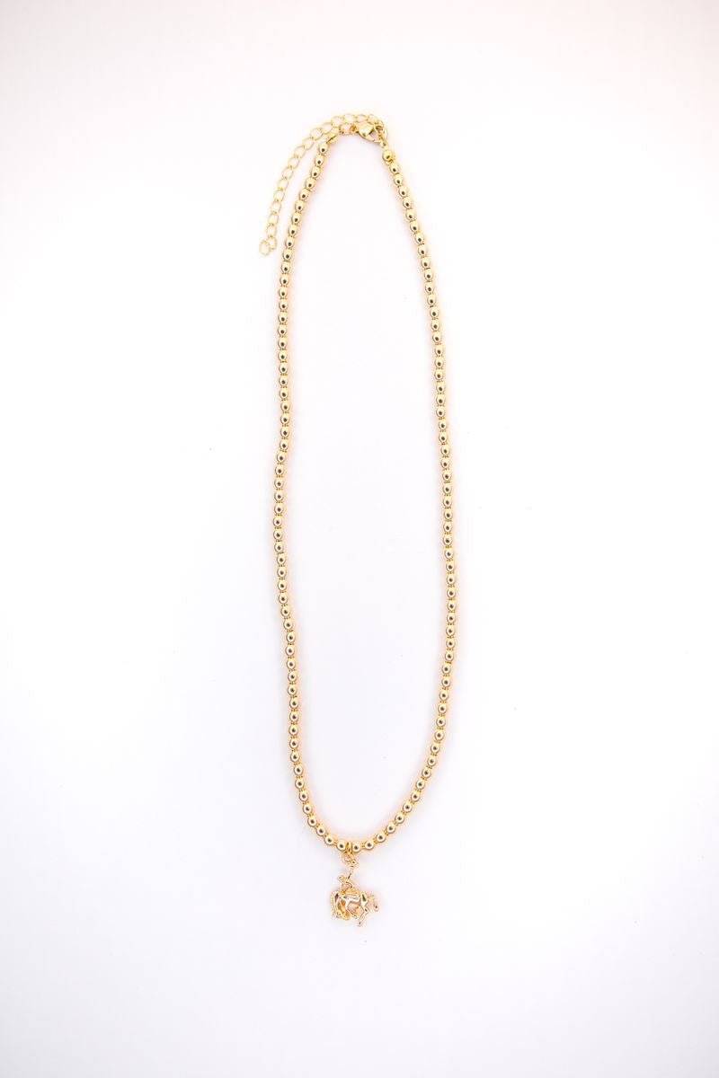 18" 18K Gold Plated Beaded Y Necklace with 5" Tail Available in White Gold and Yellow Gold