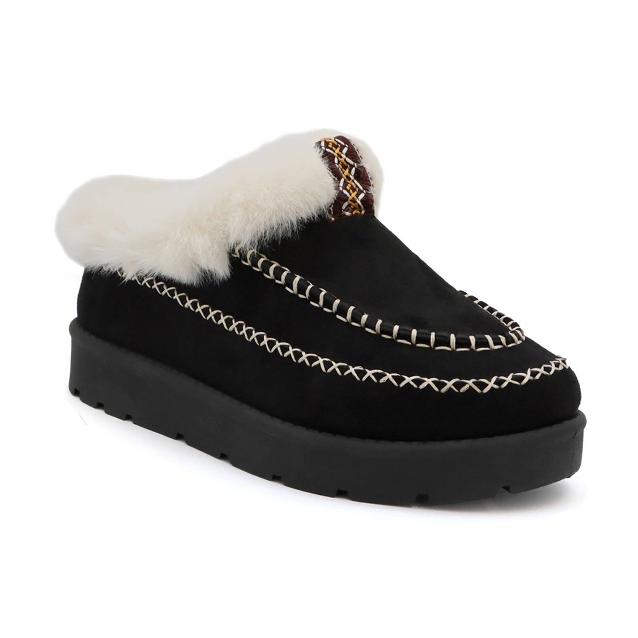 Seven7 PEMBROKE Women Fur Trim Stitching Snow Booties