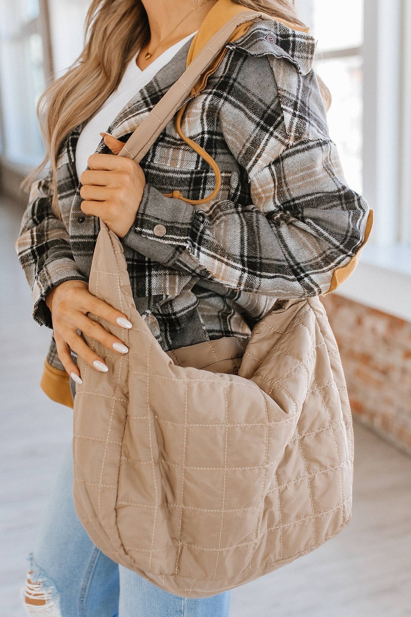 Flynn Quilted Handbag