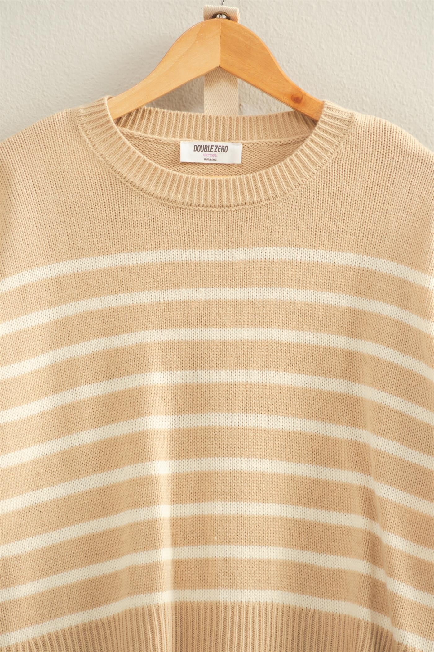 Taupe & Cream Two Piece Set