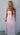Linen Strapless Contrast Edge Flared Midi Dress