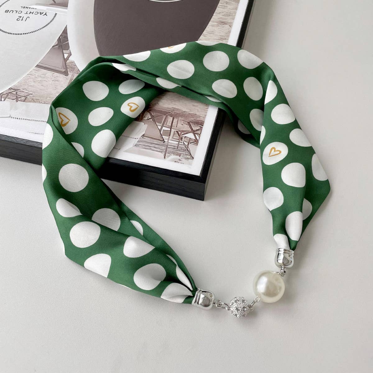 Magnetic Silk Scarf Necklace – Elegant Neck Wrap_CWASC0752