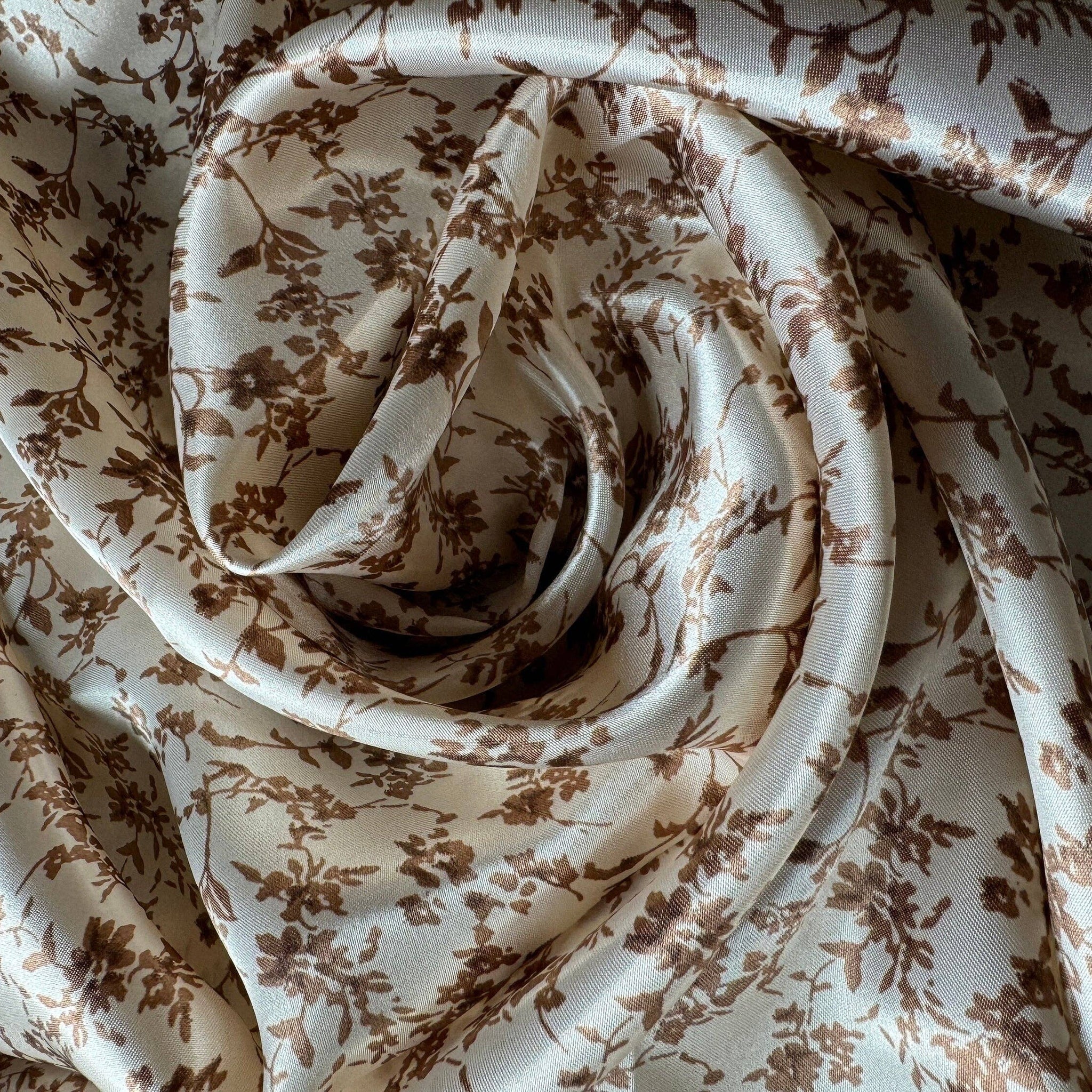 Wild Rag Tan Biege dainty floral