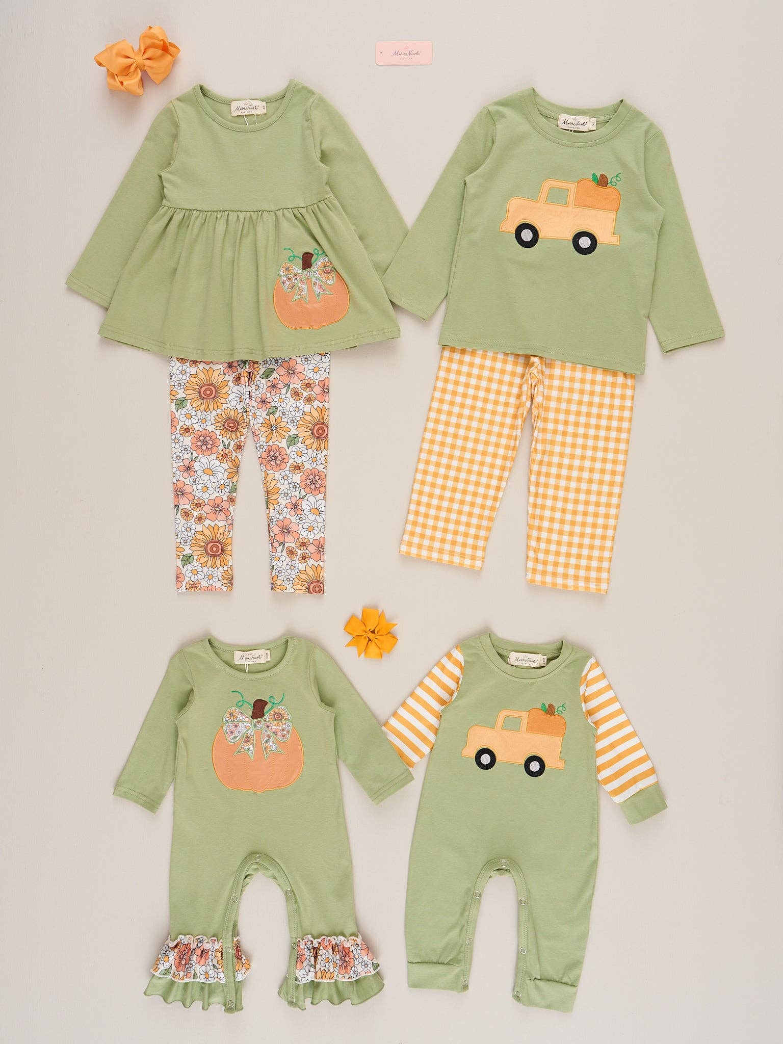Embroidered Lil’ Harvest Rider Romper