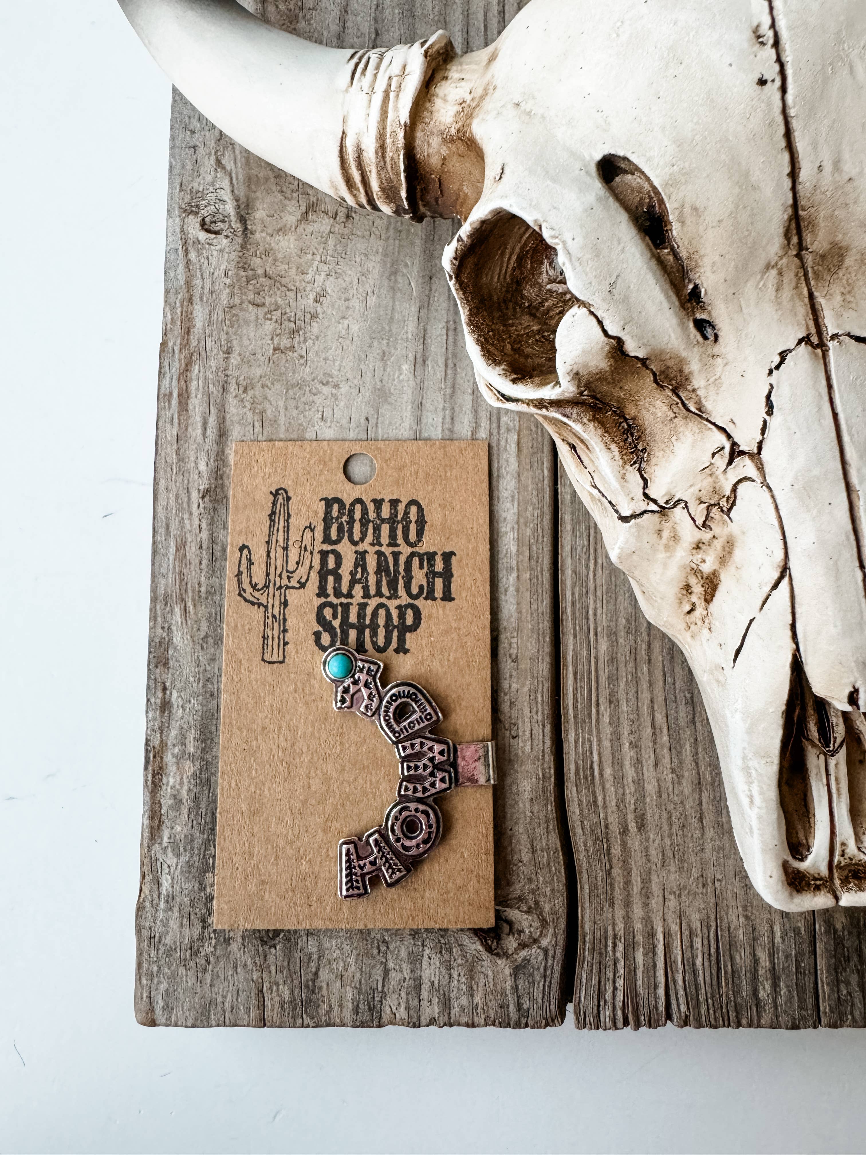 Western Slip On Hat Charm - Hat clip