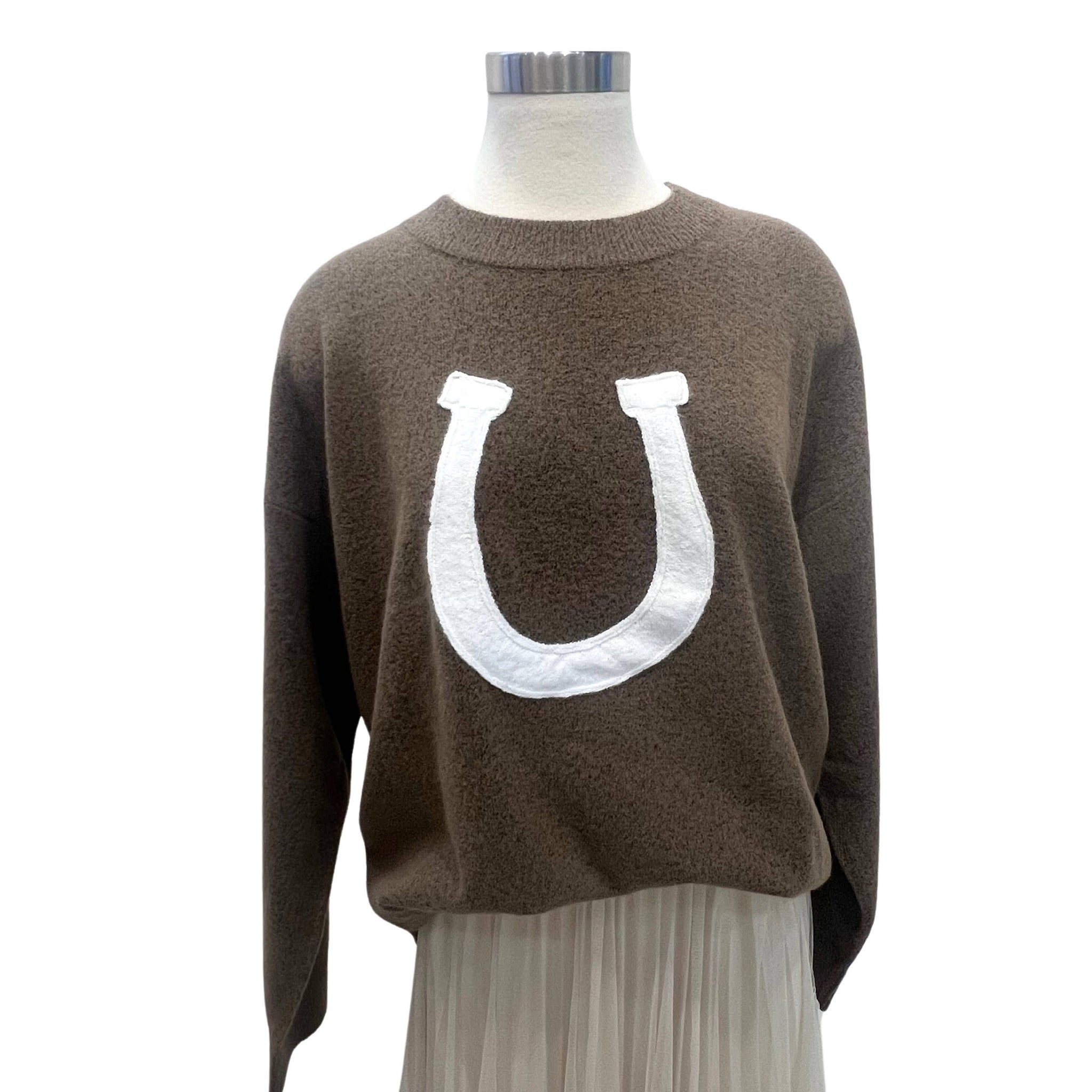 CSW13668 - HORSE SHOE PULLOVER SWEATER