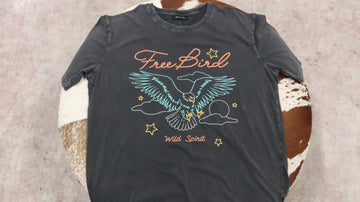 Free Bird Wild Spirt Grahpc Tee