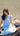 Ruffle Sleeve Eyelet Midi Dress with Waist Tie – Sky Blue