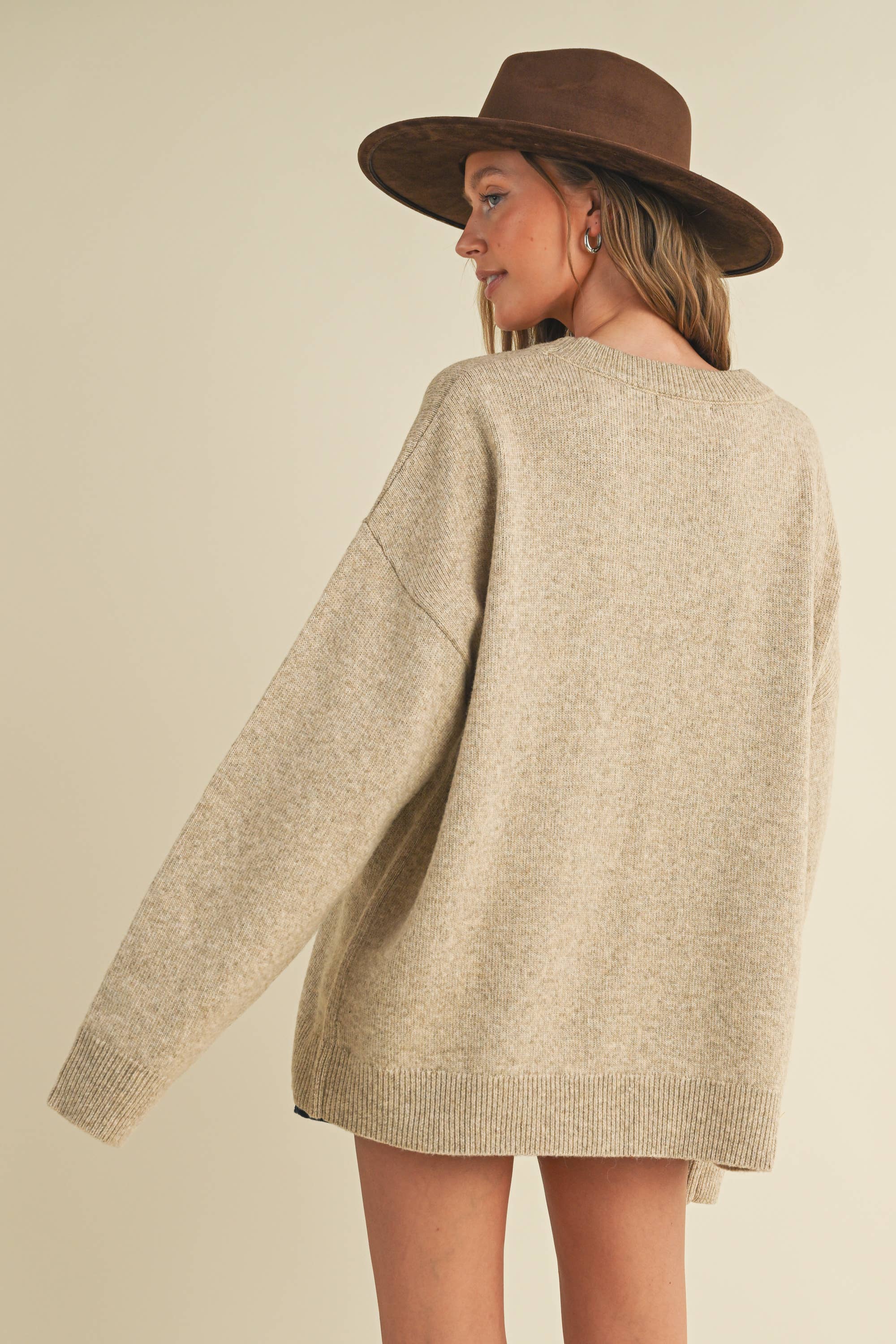 WESTERN COWBOY BOOT AND HAT SWEATER