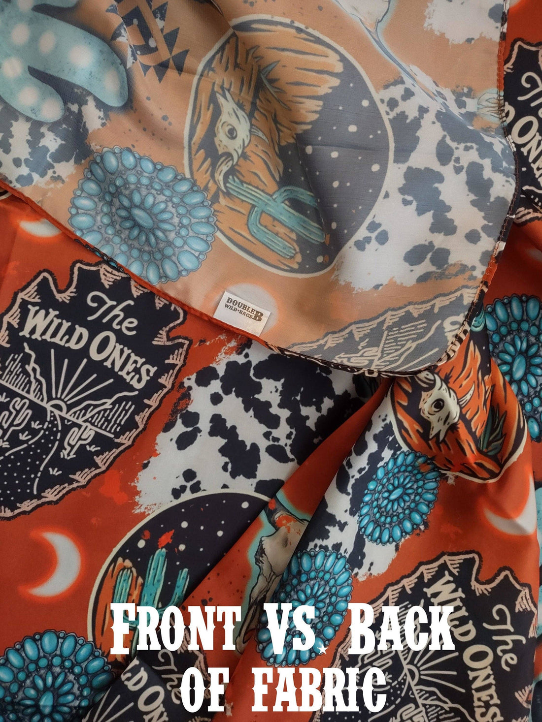 Wild Rag Orange Turquoise Black Desert