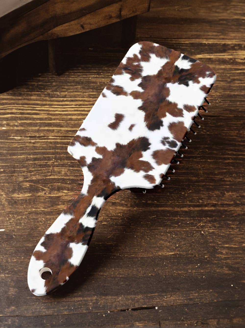 Cow Print Long Handle Air Cushion Comb