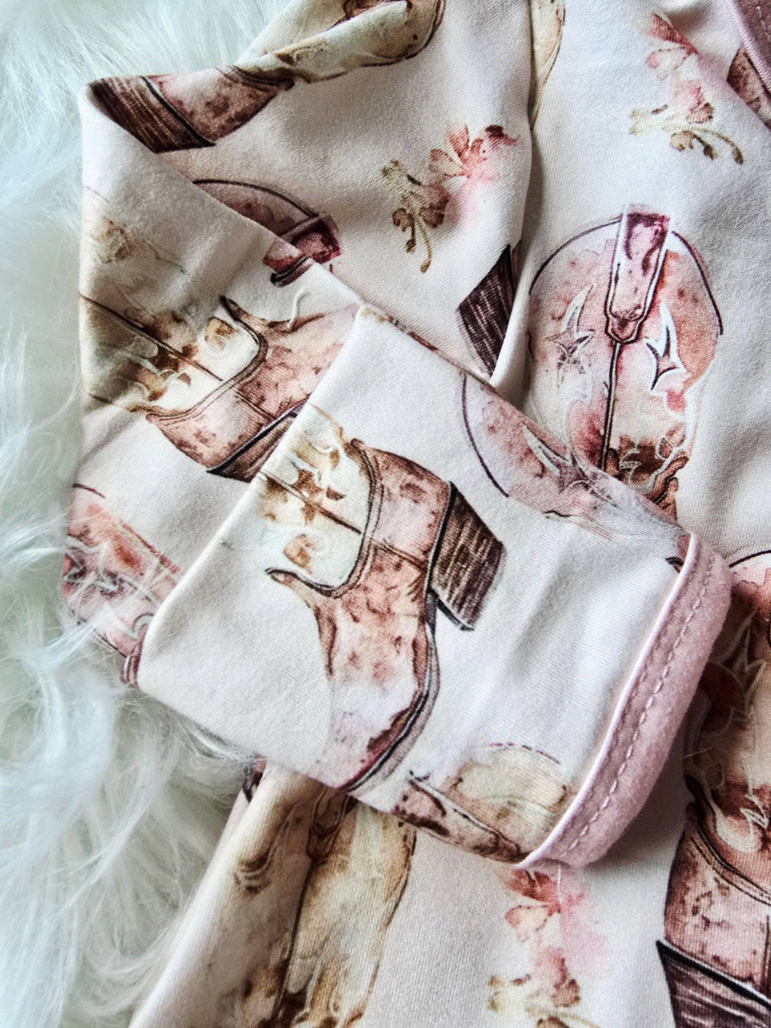 Baby Girls Sleepers Jumpsuit - Cowboy Boots