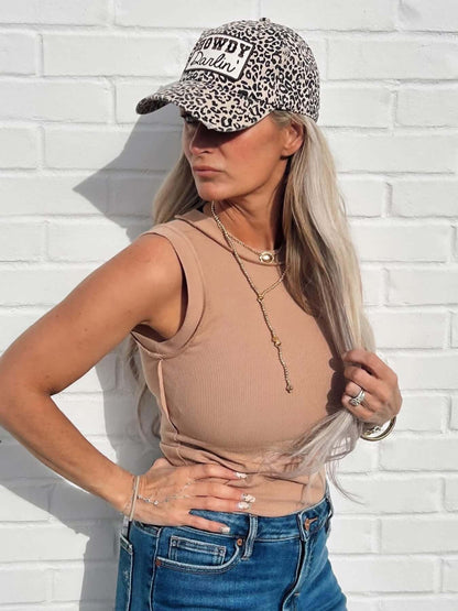 HYFVE seam detail tank top, stylish sleeveless camisole with unique stitch accents, perfect for casual wear.