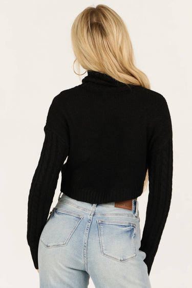 Crop Turtleneck Sweater