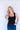 Square Neck Eyelet Detail Scallop Hem Sweater Top