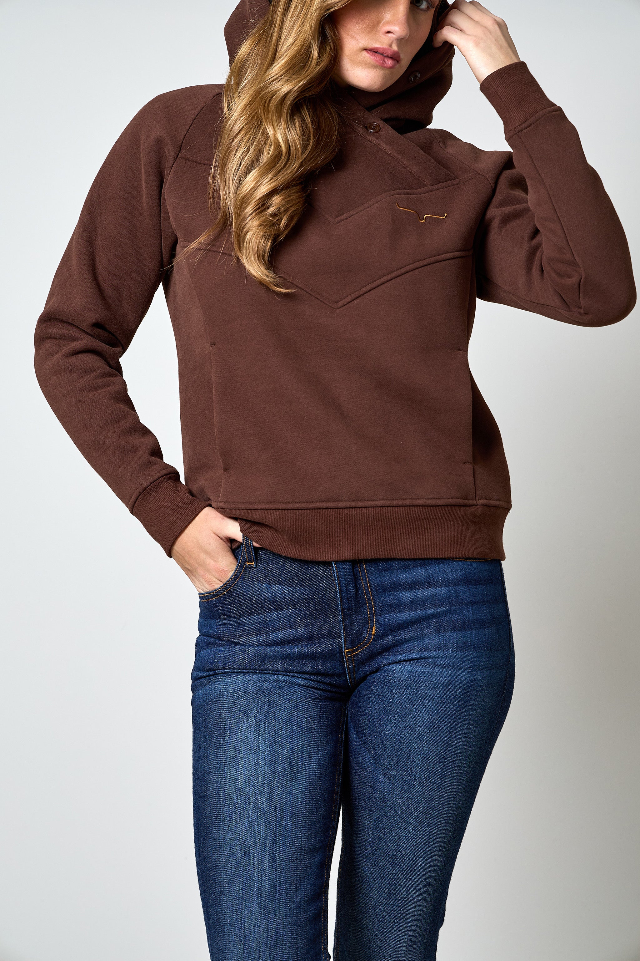 Kimes Ranch Ella Dark Brown Hoodie