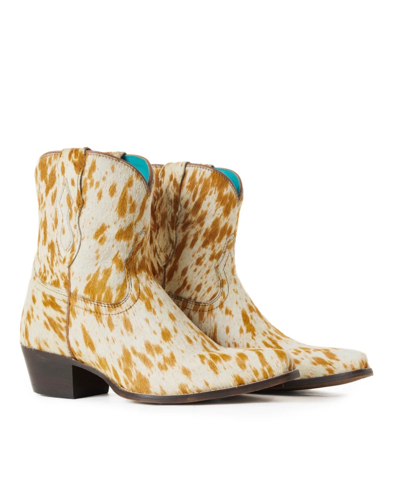 Myra Cowdie Western Hairon Leather Booties