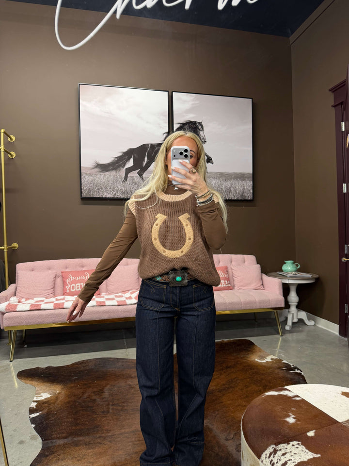 Ulta High Rise Tomboy Western Utility Wide Leg Jean- Womens Ariat