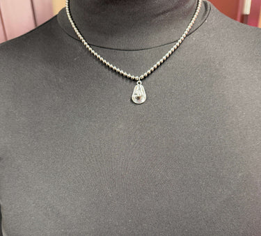 18k Gold Plated Dainty Beaded Necklace with cowboy hat Charm West and CO