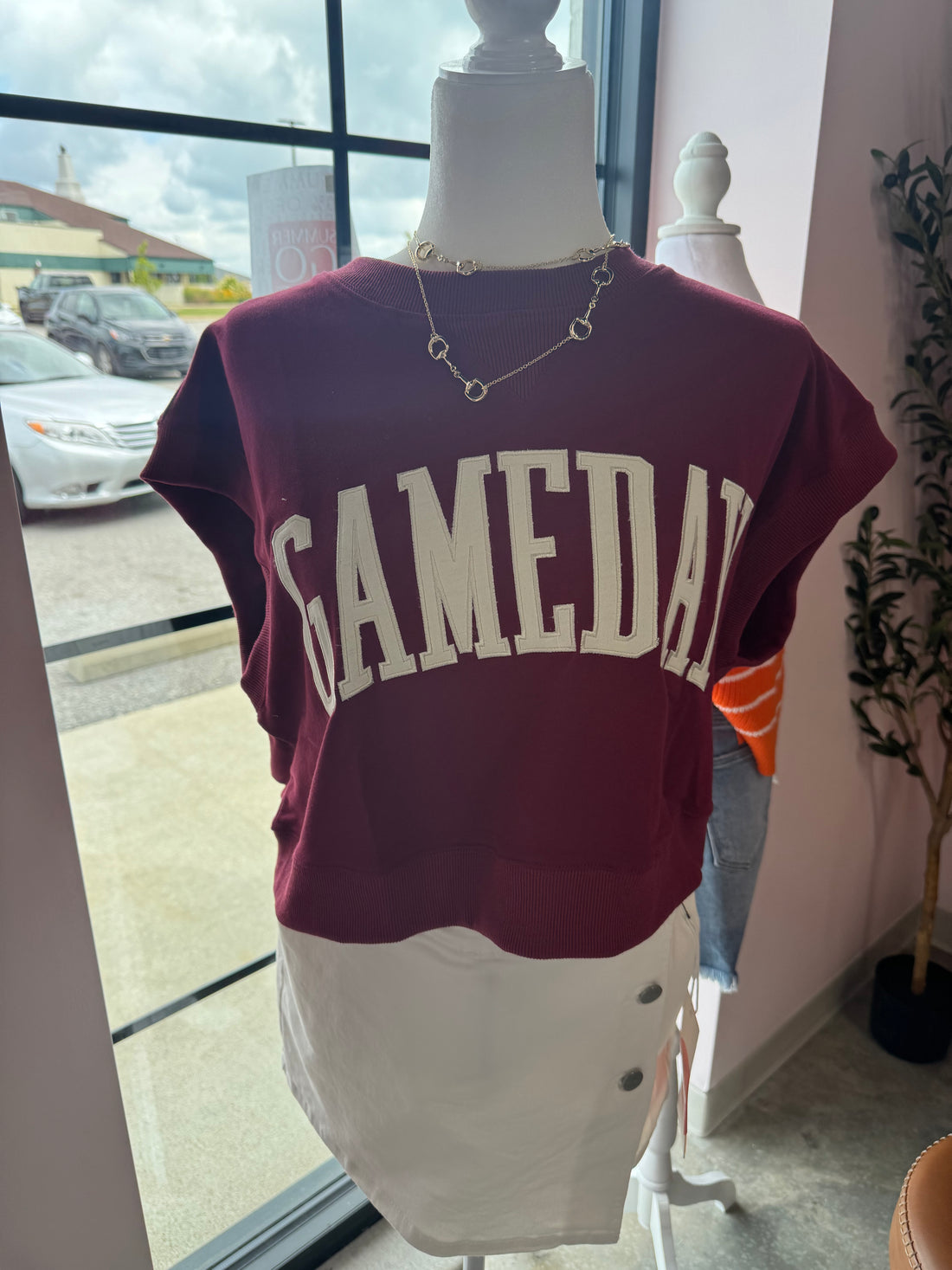Game Day Short Sleeve Sweater